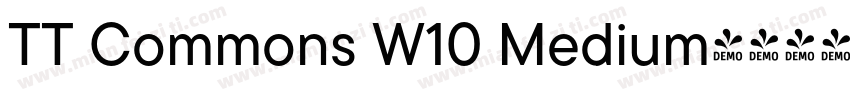 TT Commons W10 Medium字体转换